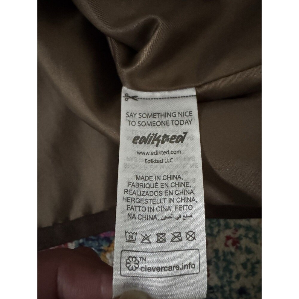 NEW Edikted Oversized Washed Faux Leather Jacket Size XL - Picture 10 of 10